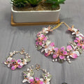 Pink Pearl Raisen Art Jewellery Set