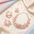 Soft Pink Raisen Art Jewellery Set
