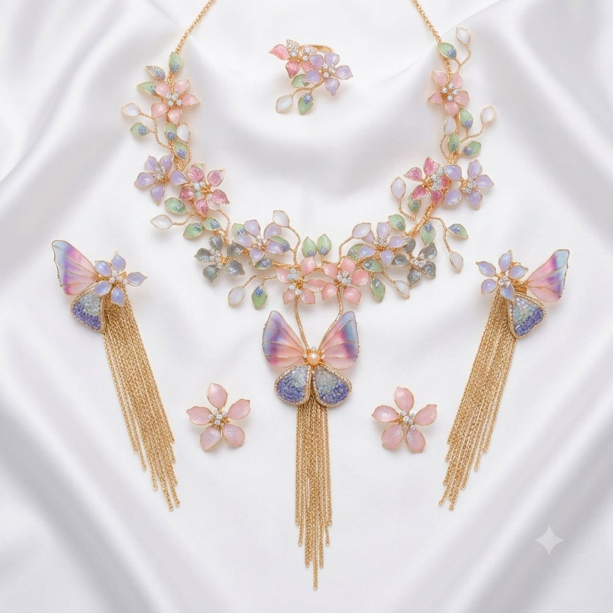 Statement Butterfly Raisen Art Jewellery Set