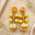 Flower Earrings for Haldi