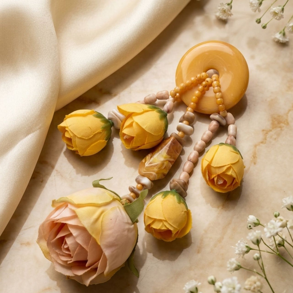 Flower Earrings for Haldi